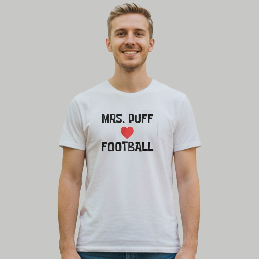 Mrs Puff Love Football Shirt Clothingus Diamond