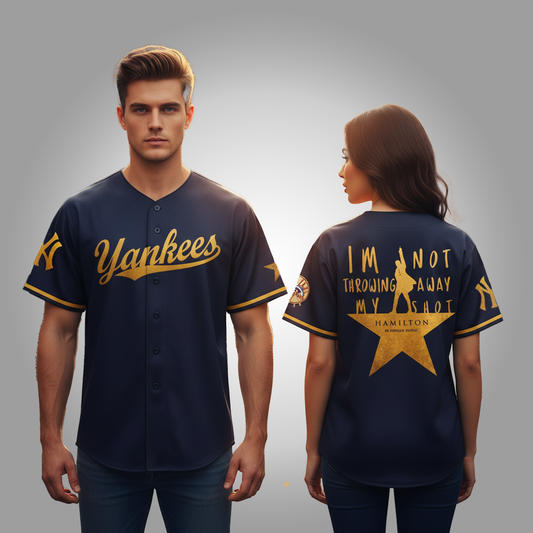 NY Yankees x Hamilton 2026 Im Not Throwing Away My Shot Baseball Jersey Clothingus Diamond