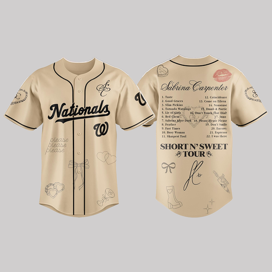 Nationals x Sabrina Carpenter Short n’ Sweet Tour Jersey 2025