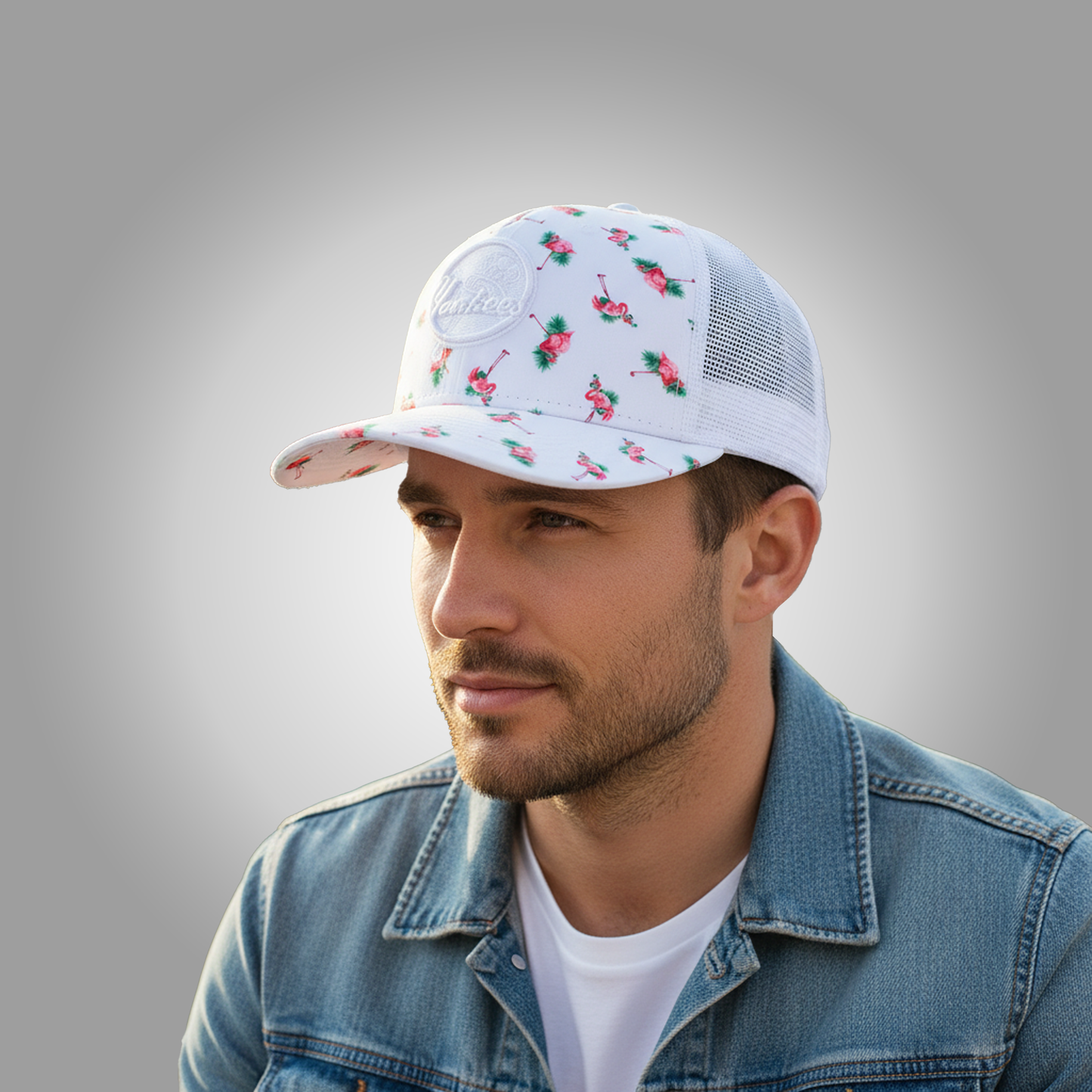 New York Yankees White Flamingo Hat Clothingus Diamond
