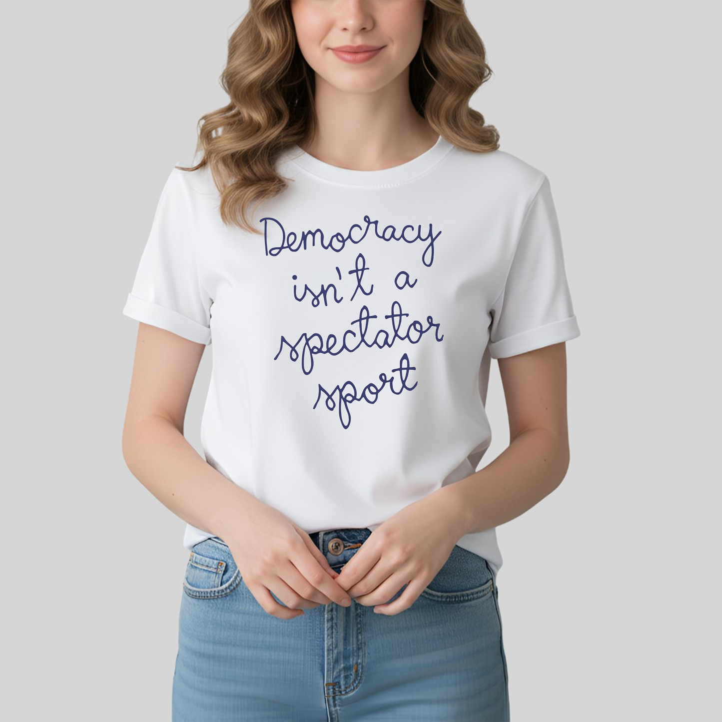 Nicole Wallace Democracy Is Not a Spectator Sport Shirt - Clothingus Diamond