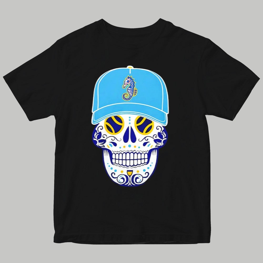 Norfolk Tides Caballitos Sugar Skull Shirt - Clothingus Diamond