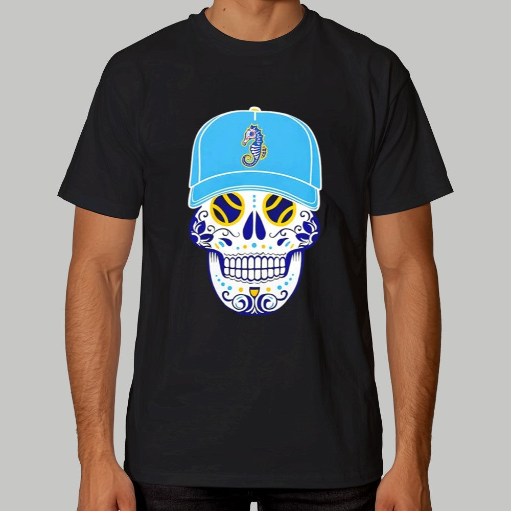 Norfolk Tides Caballitos Sugar Skull Shirt - Clothingus Diamond