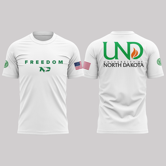 North Dakota x Turning Point USA White 2025 Shirt