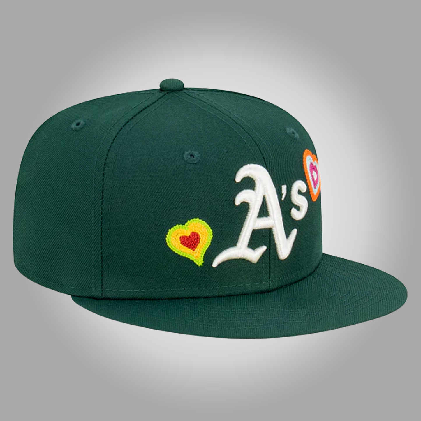 Oakland Athletics Chaninstich Heart Hat - Clothingus Diamond
