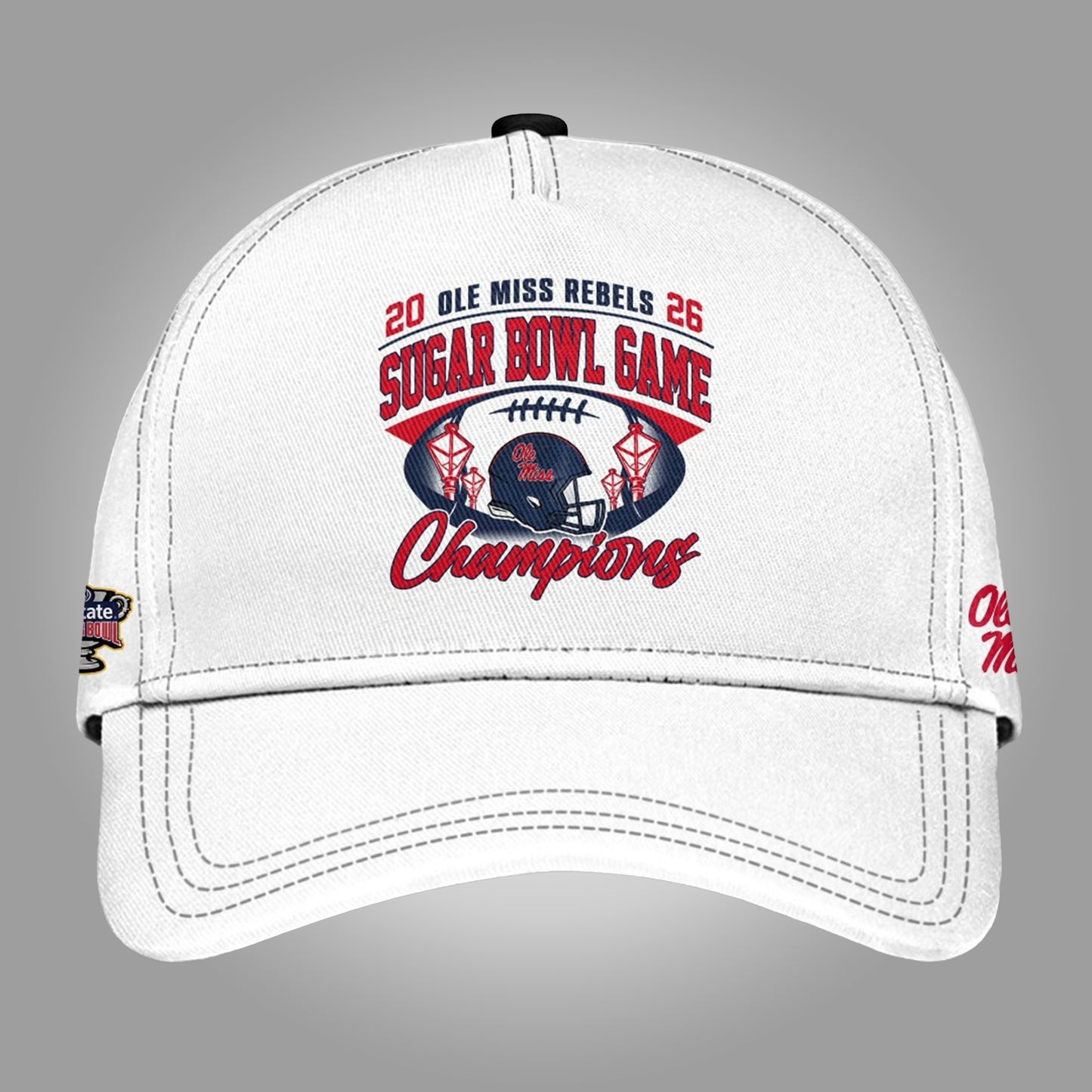 Ole Miss Rebels 2026 Sugar Bowl Game Champions Hat Clothingus Diamond