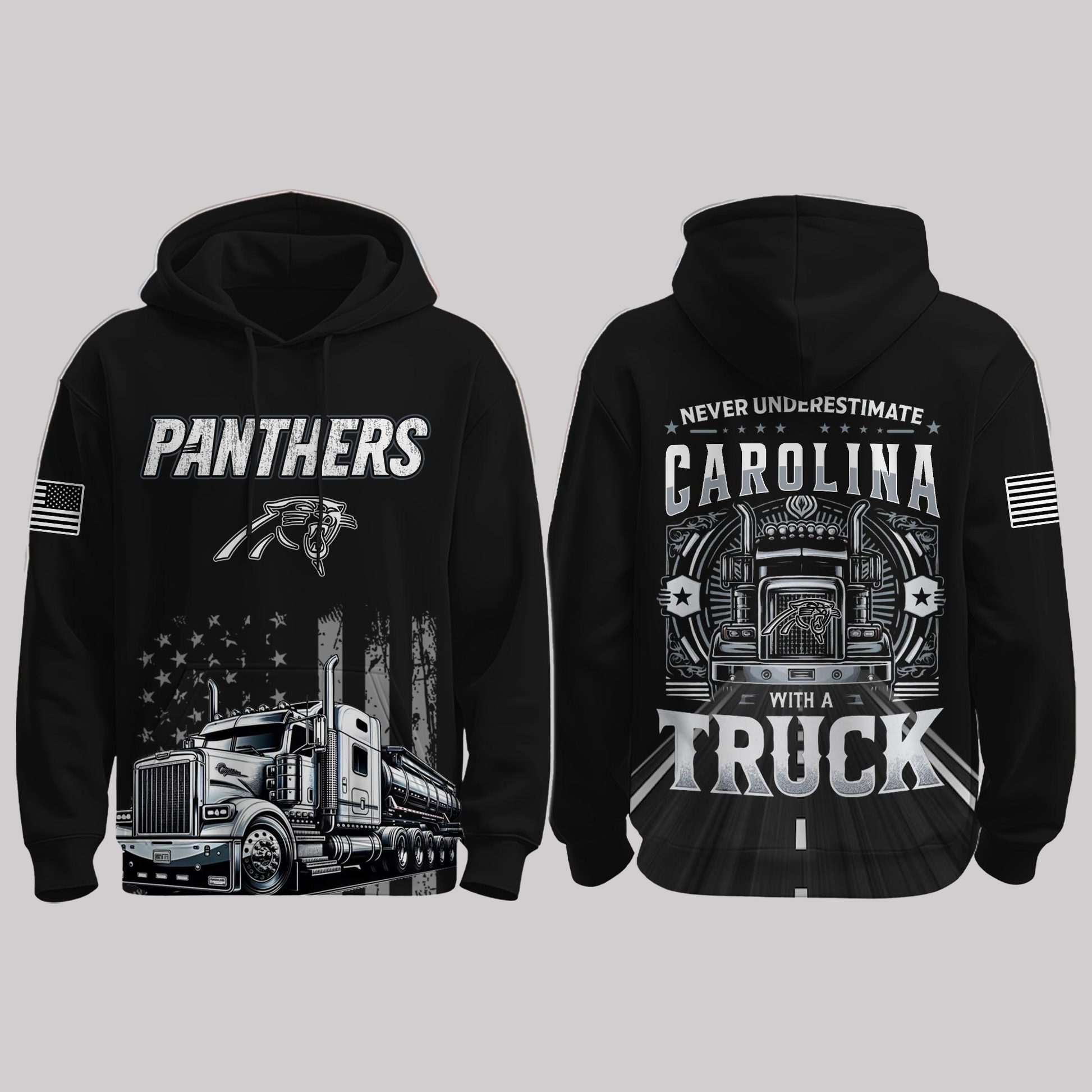Panthers Truck Driver Appreciation Night Game 2025 Hoodie - Clothingus Diamond