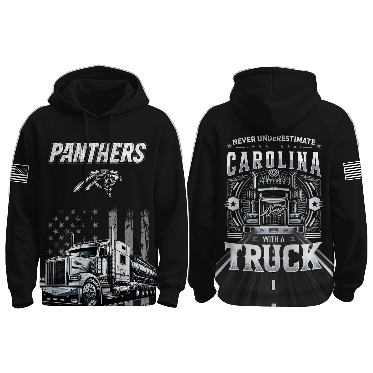 Panthers Truck Driver Appreciation Night Game 2025 Hoodie - Clothingus Diamond