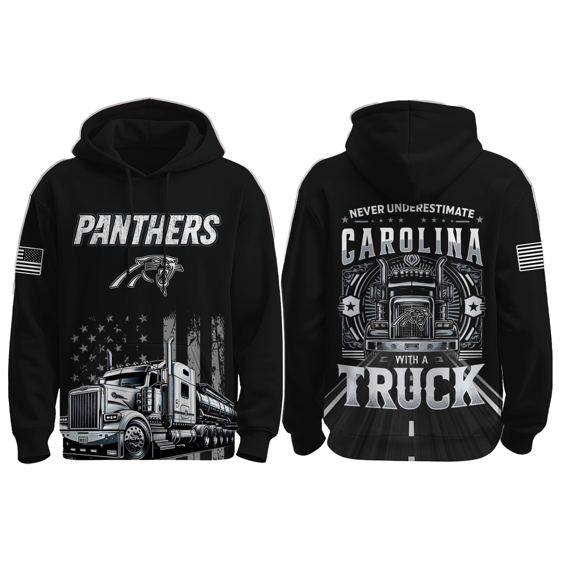 Panthers Truck Driver Appreciation Night Game 2025 Hoodie - Clothingus Diamond