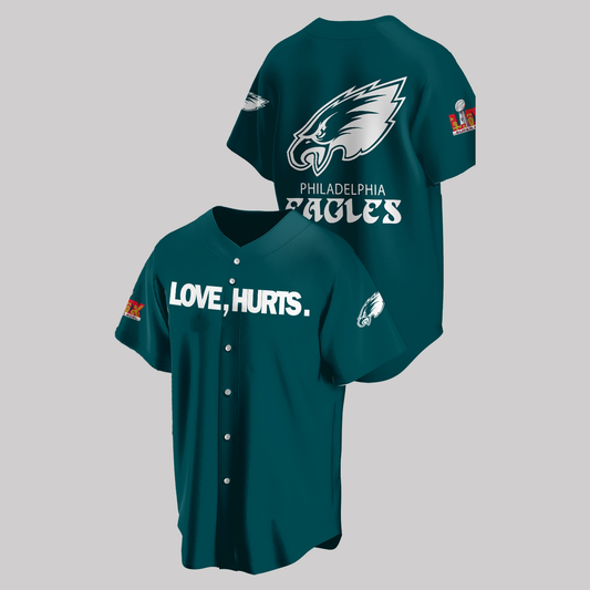 Philadelphia Eagles Love Hurts Super Bowl Lix Champions 2025 Jersey