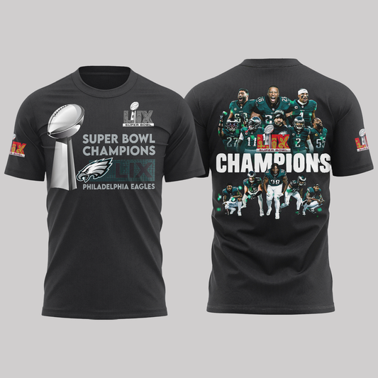Philadelphia Eagles Super Bowl LIX Champions Shirt