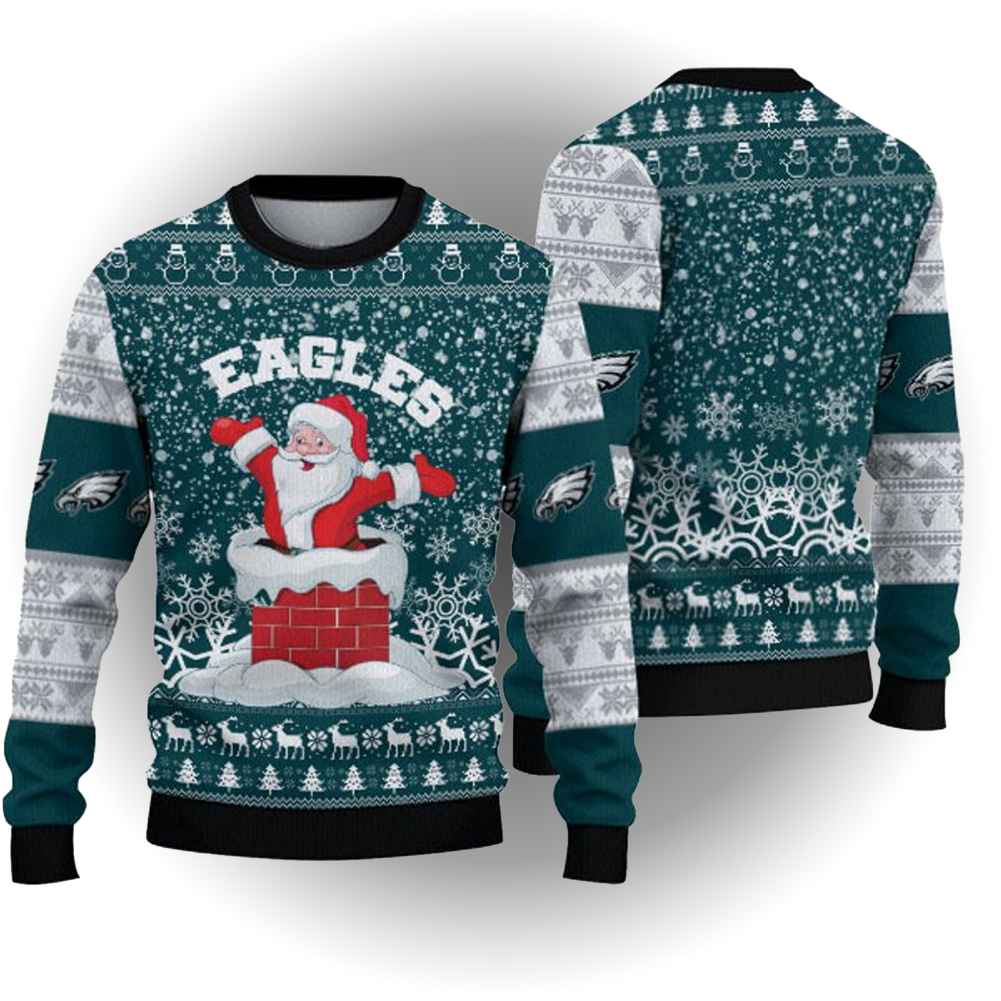 Philadelphia Eagles “funny Santa” Holiday Christmas Sweatshirt - Clothingus Diamond
