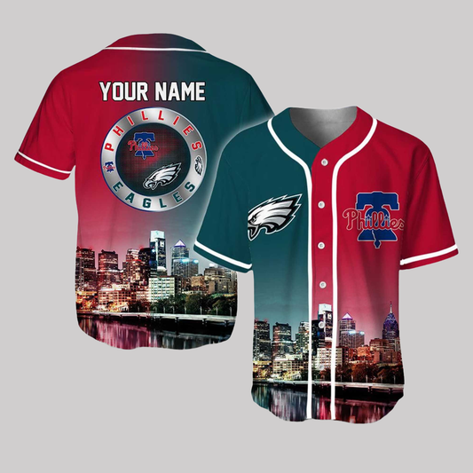 Philadelphia Eagles x Philadelphia Phillies Custom Jersey