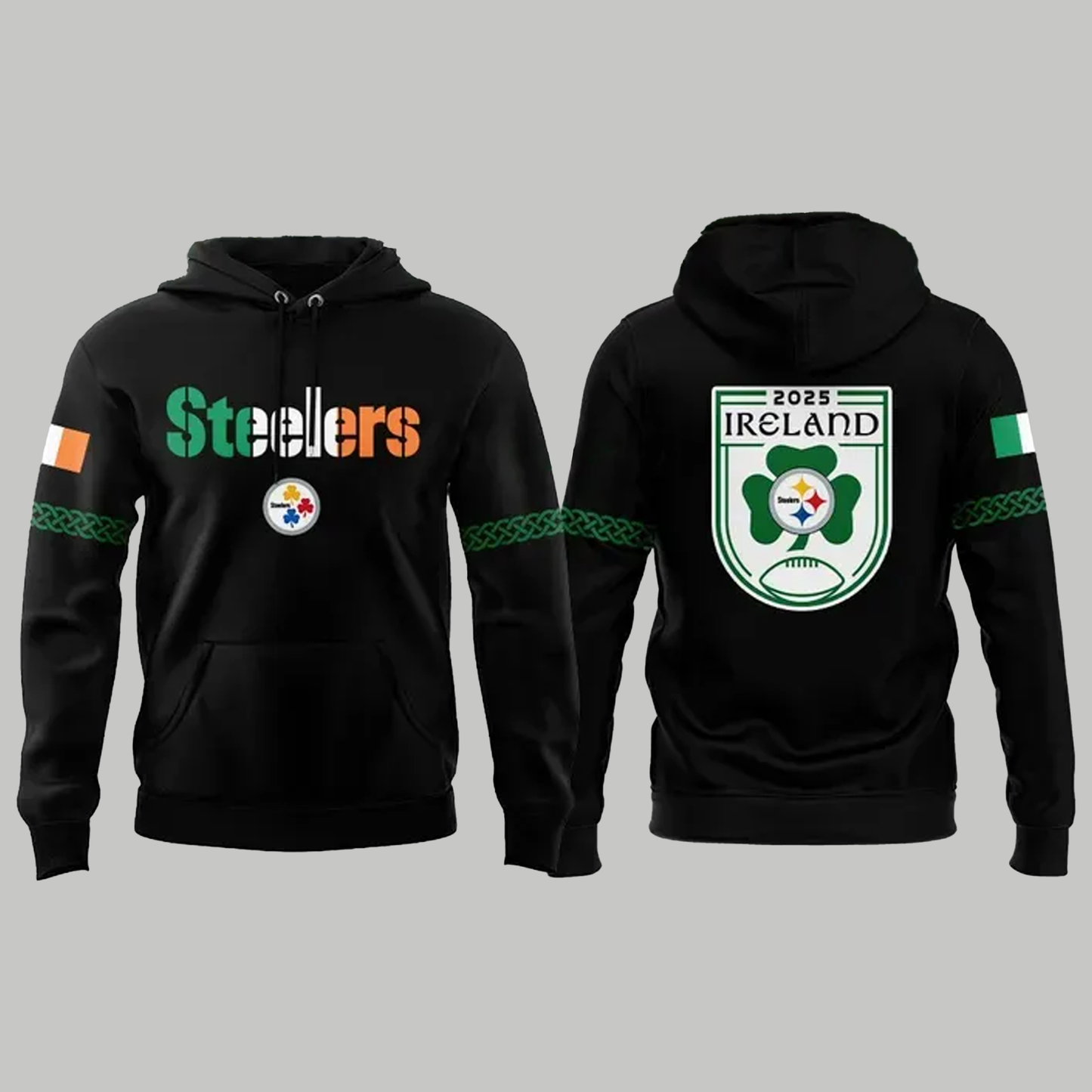 Pittsburgh Steelers 2025 Ireland Hoodie - Clothingus Diamond