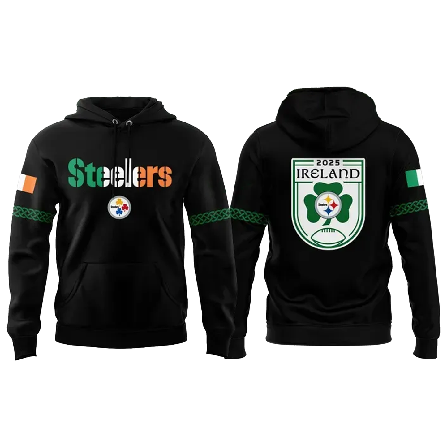 Pittsburgh Steelers 2025 Ireland Hoodie - Clothingus Diamond
