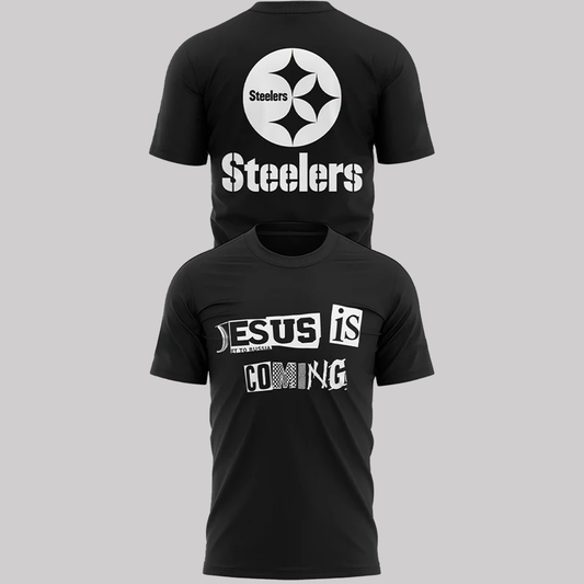 Pittsburgh Steelers 2025 Jesus Is Coming Combo Shirt
