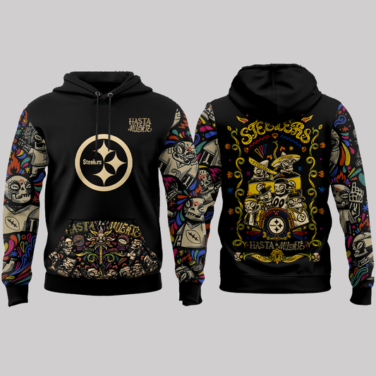 Pittsburgh Steelers Hasta La Muerte 2025 Hoodie