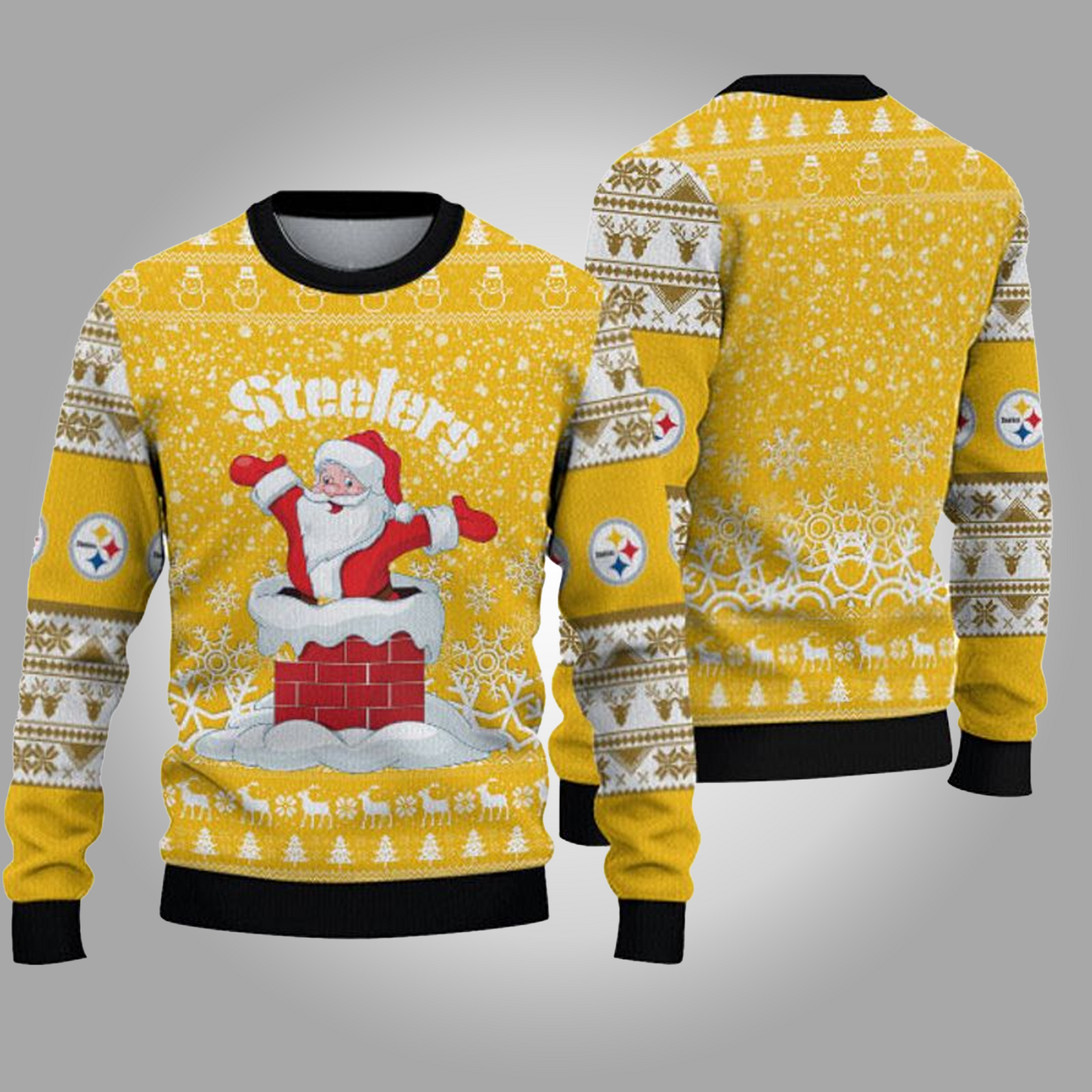 Pittsburgh Steelers “funny Santa” Ugly Christmas 2025 Sweatshirt - Clothingus Diamond