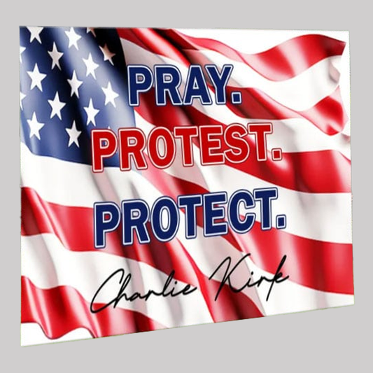 Prayer Rally to Protect the American Flag - Charlie Kirk Field Blanket