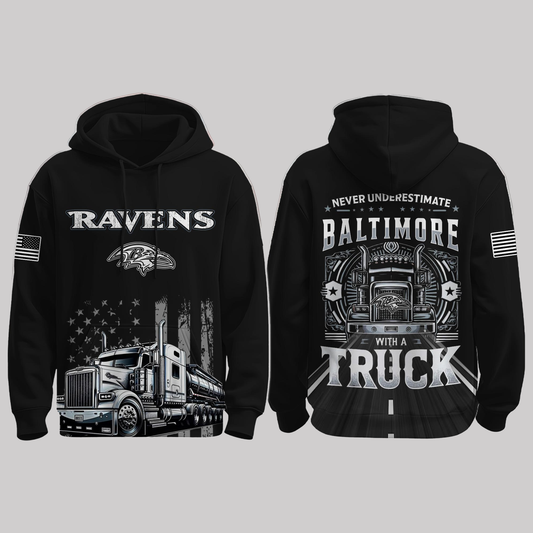 Ravens Truck Driver Appreciation Night Game 2025 Hoodie
