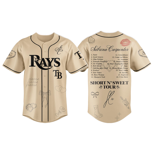 Rays x Sabrina Carpenter Short n’ Sweet Tour Jersey 2025