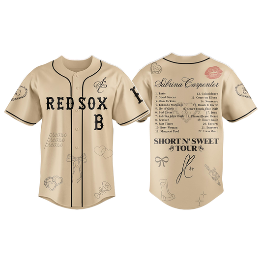 Red Sox x Sabrina Carpenter Short n’ Sweet Tour Jersey 2025