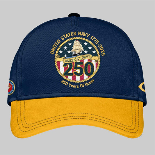Reds US NAVY 250th Birthday Celebration Hat