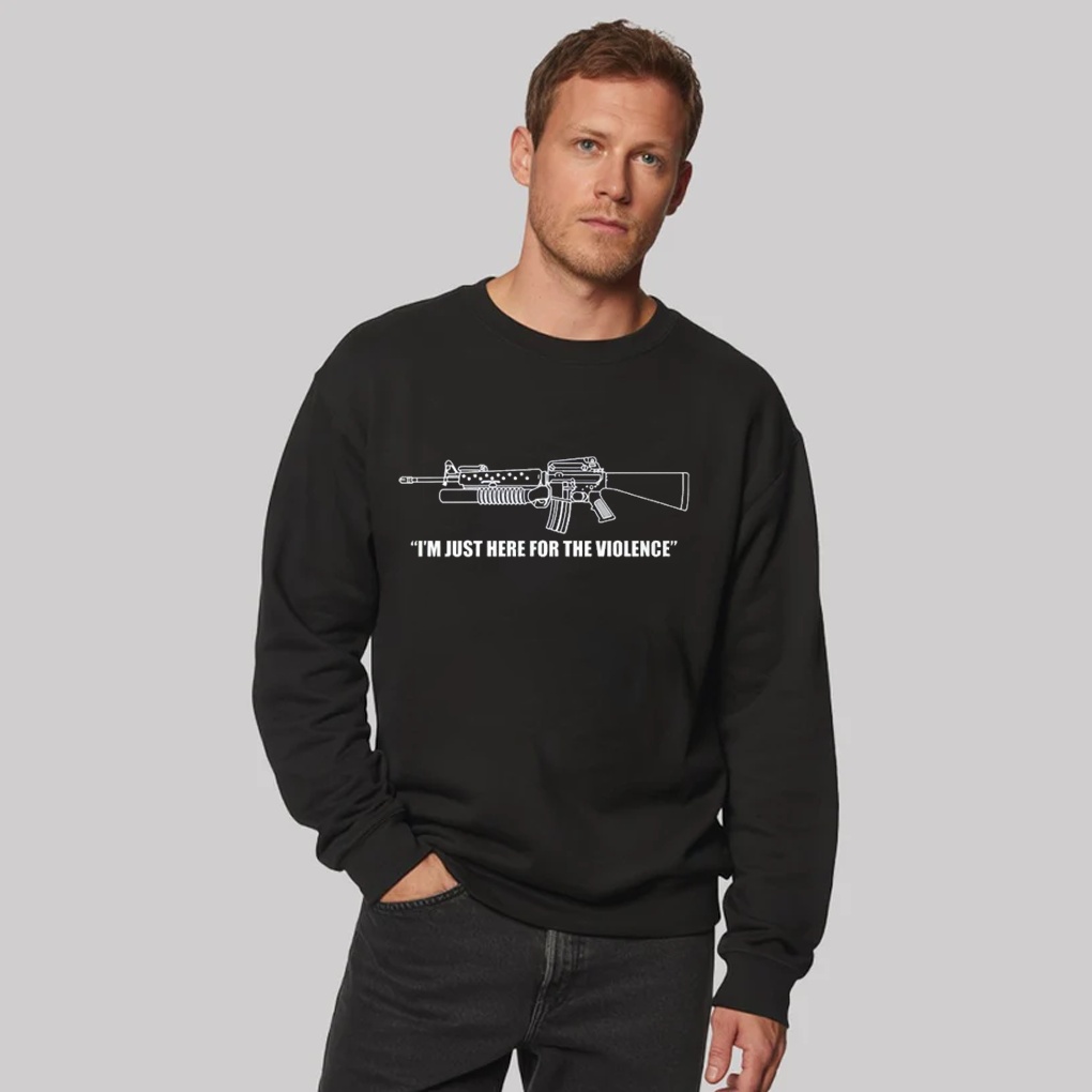 Respects Wamen I'm Just Here For The Violence Shirt Clothingus Diamond