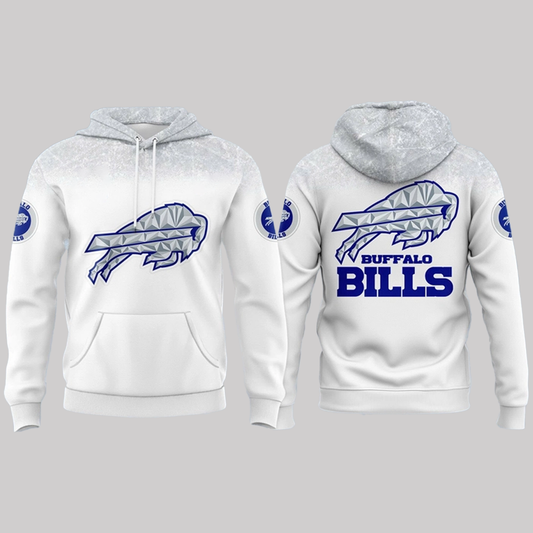 Rival Ries Cold Front Buffalo Bills White Hoodie