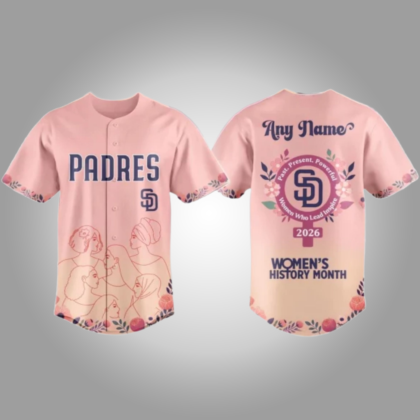 SD Padres Happy Women History Month Baseball Jersey Clothingus Diamond