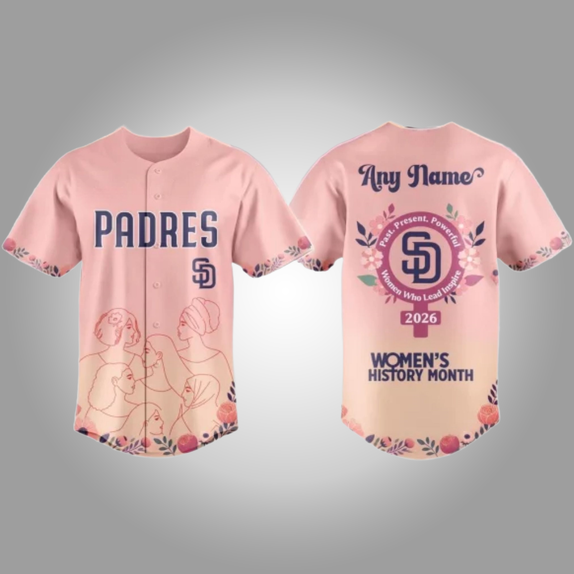 SD Padres Happy Women History Month Baseball Jersey Clothingus Diamond