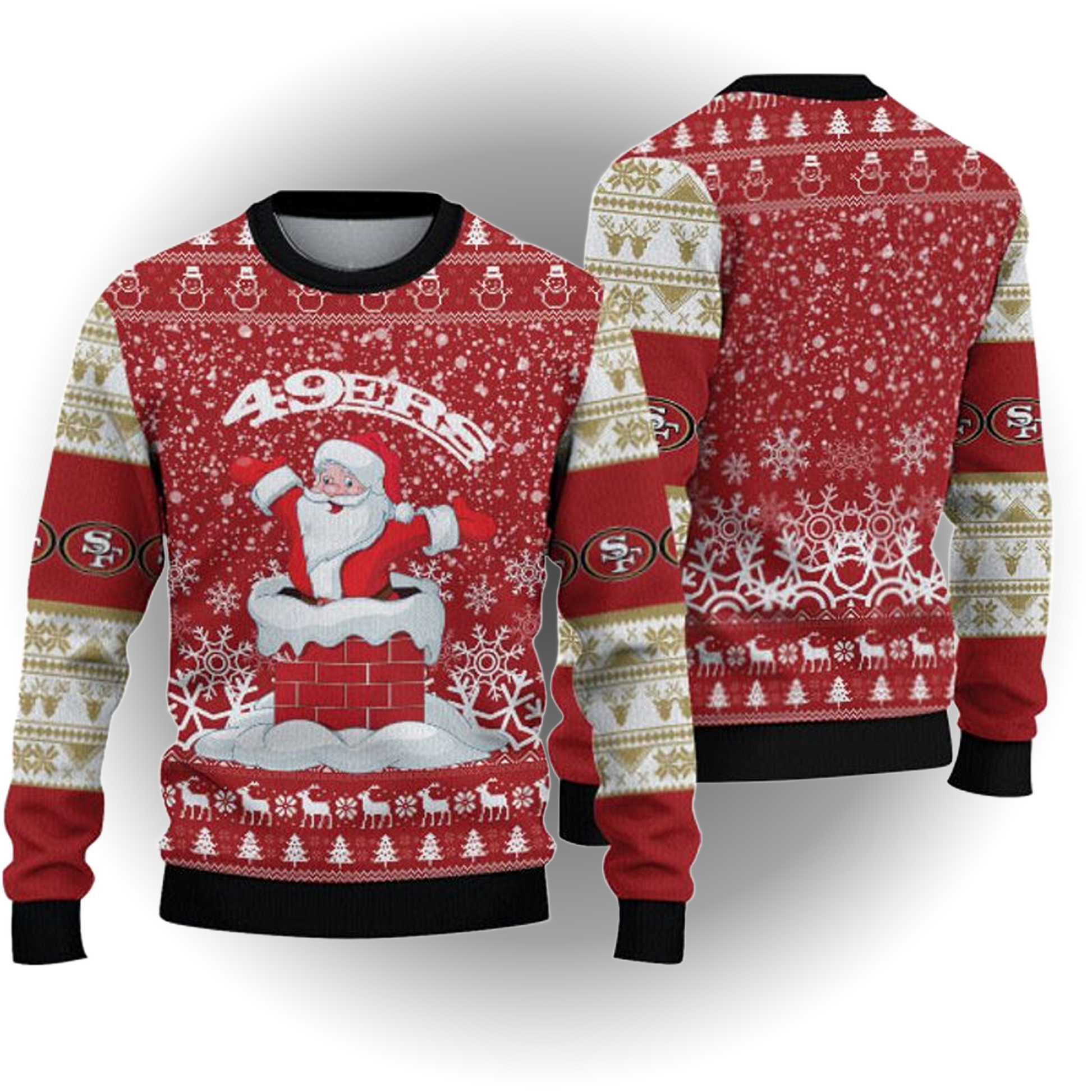 San Francisco 49ers “funny Santa” Ugly Christmas 2025 Sweatshirt - Clothingus Diamond