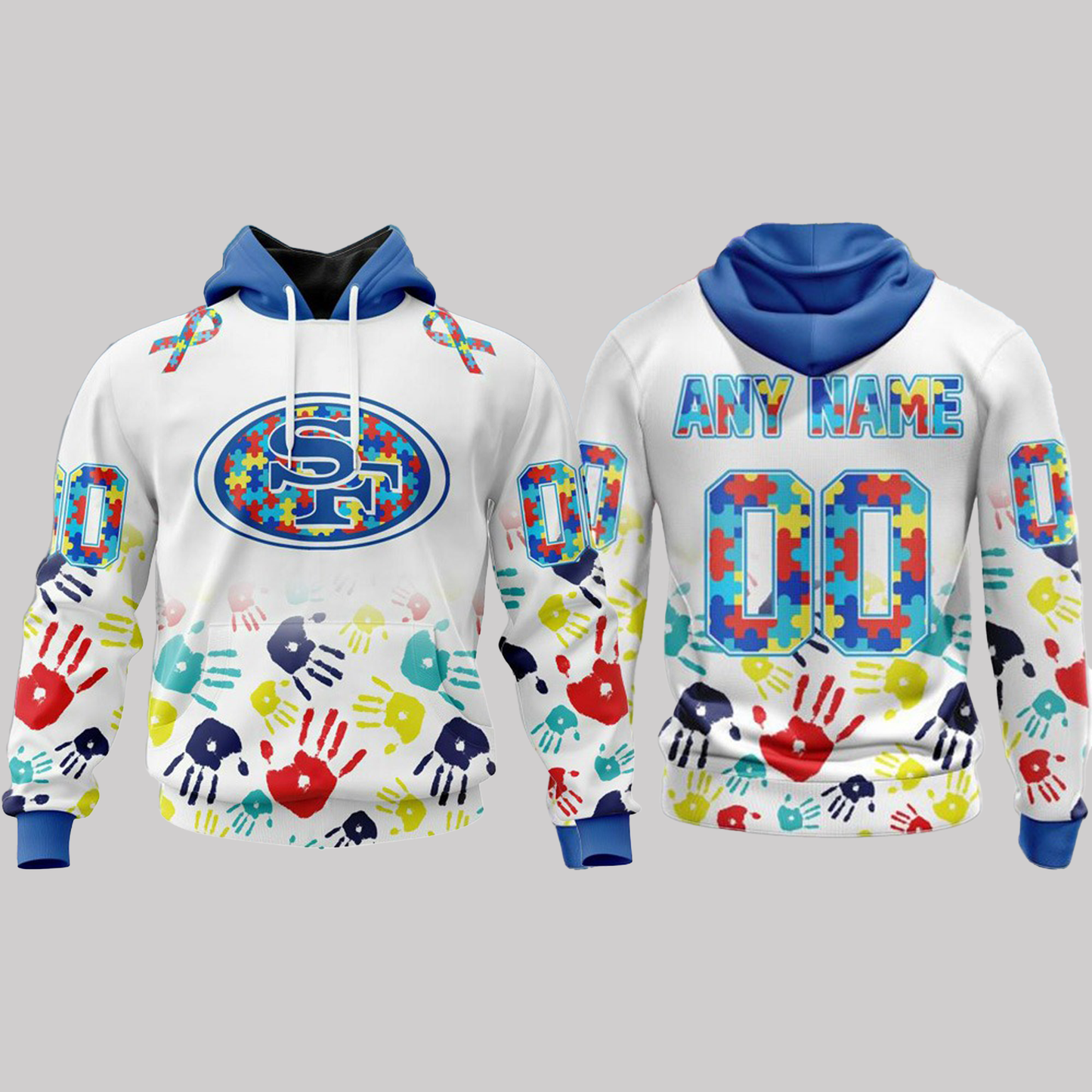 San Francisco 49ers x Autism Acceptance Hoodie