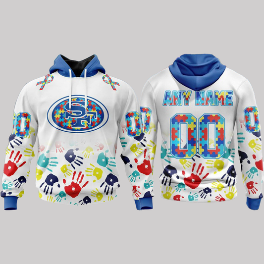 San Francisco 49ers x Autism Acceptance Hoodie