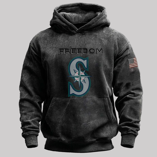 Seattle Mariners Freedom Charlie Kirk USA 2025 Hoodie