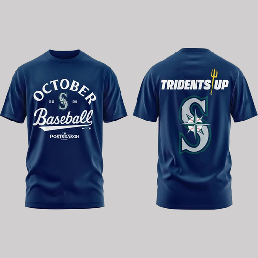 Seattle Mariners October Baseball Tridents Up Shirt 2025