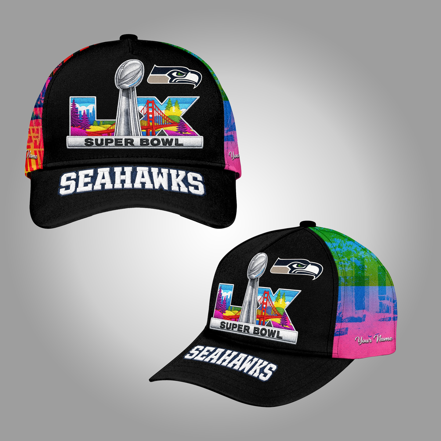 Seattle Seahawks Super Bowl LX Classic Hat Clothingus Diamond