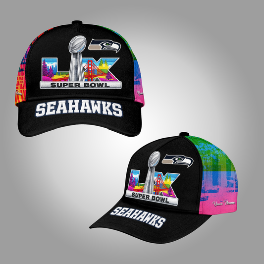 Seattle Seahawks Super Bowl LX Classic Hat Clothingus Diamond