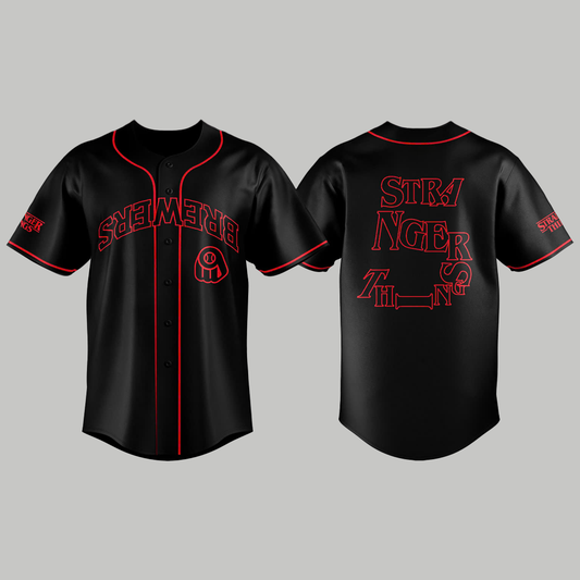 Special New Stranger Things Milwaukee Brewers Baseball 2025 Jersey