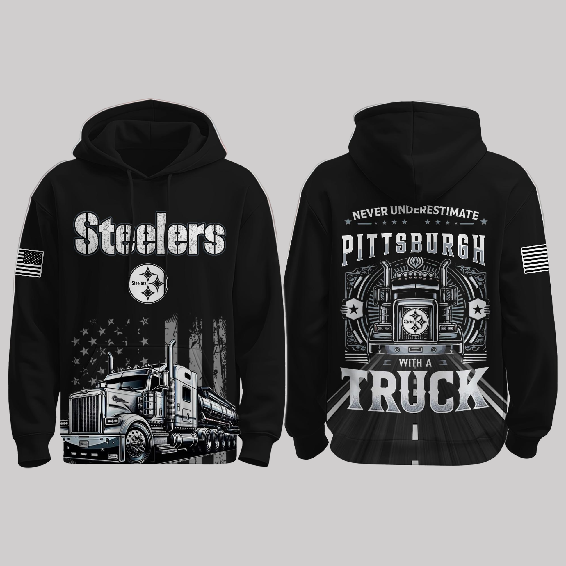 Steelers Truck Driver Appreciation Night Game 2025 Hoodie - Clothingus Diamond