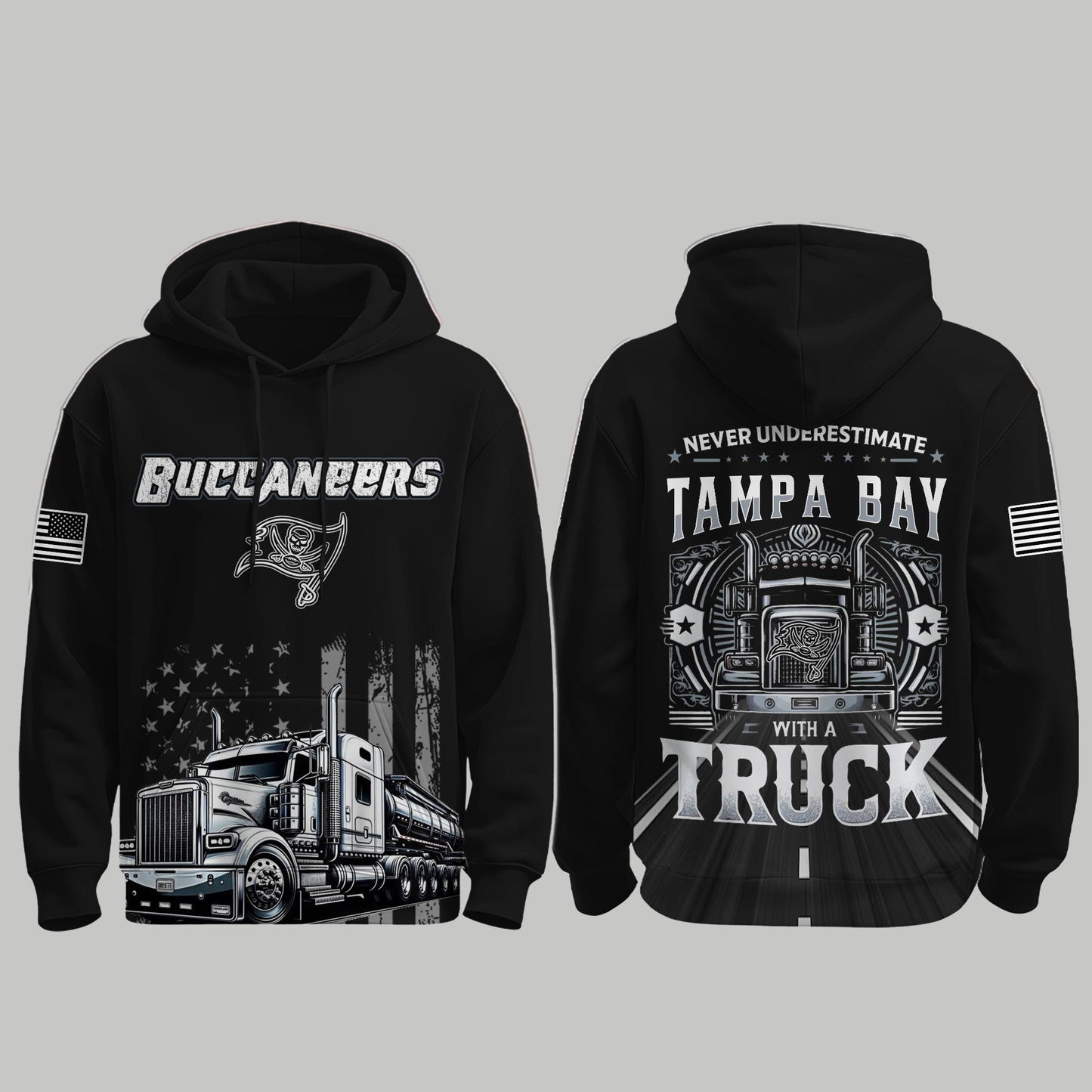 Tampa Bay Buccaneers x Truck Driver Appreciation Night Game 2025 Hoodie - Clothingus Diamond