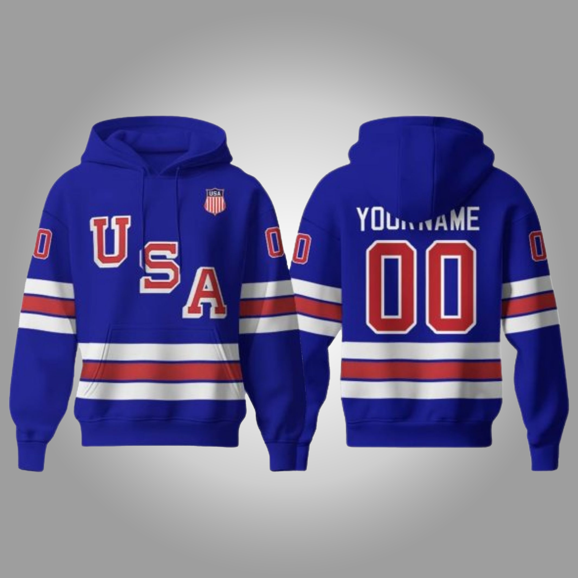 Team USA Hockey Olympic 2026 Hoodie Clothingus Diamond