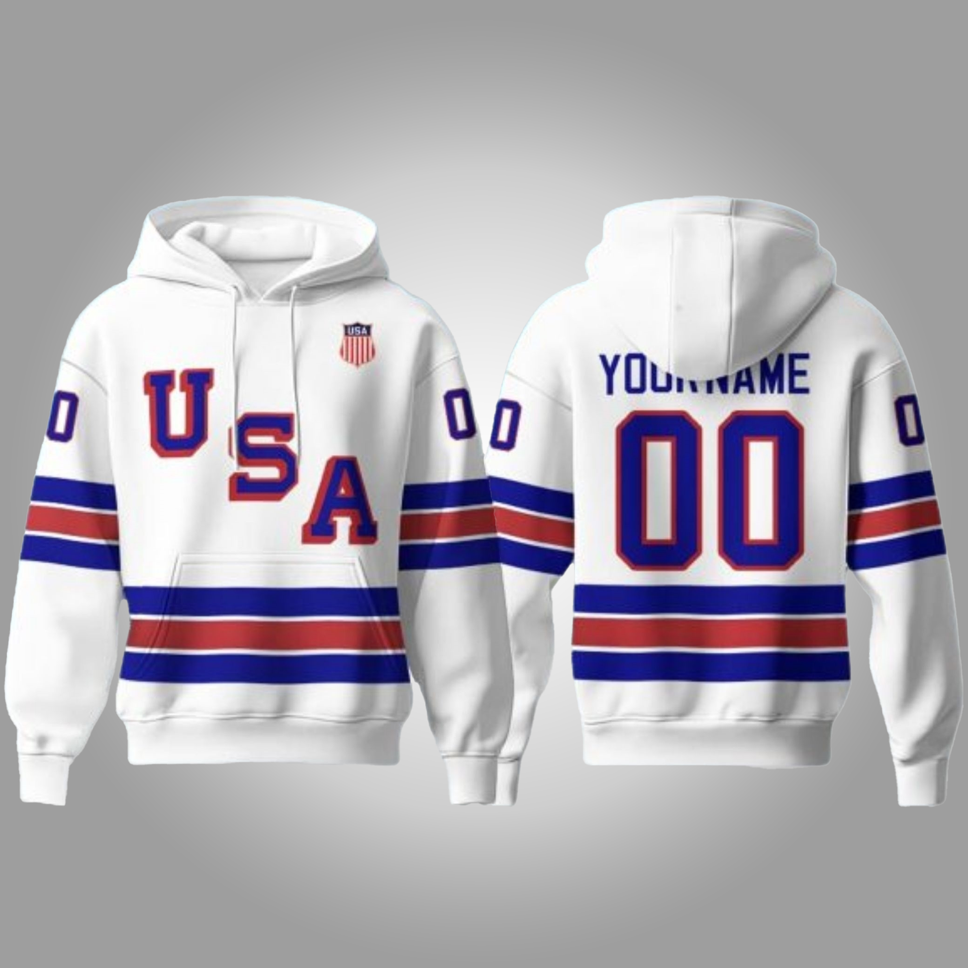 Team USA Hockey Olympic 2026 Hoodie Clothingus Diamond