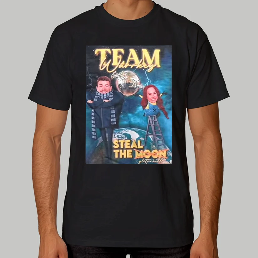 Team Warrky Steal The Moon Glitterball Shirt - Clothingus Diamond