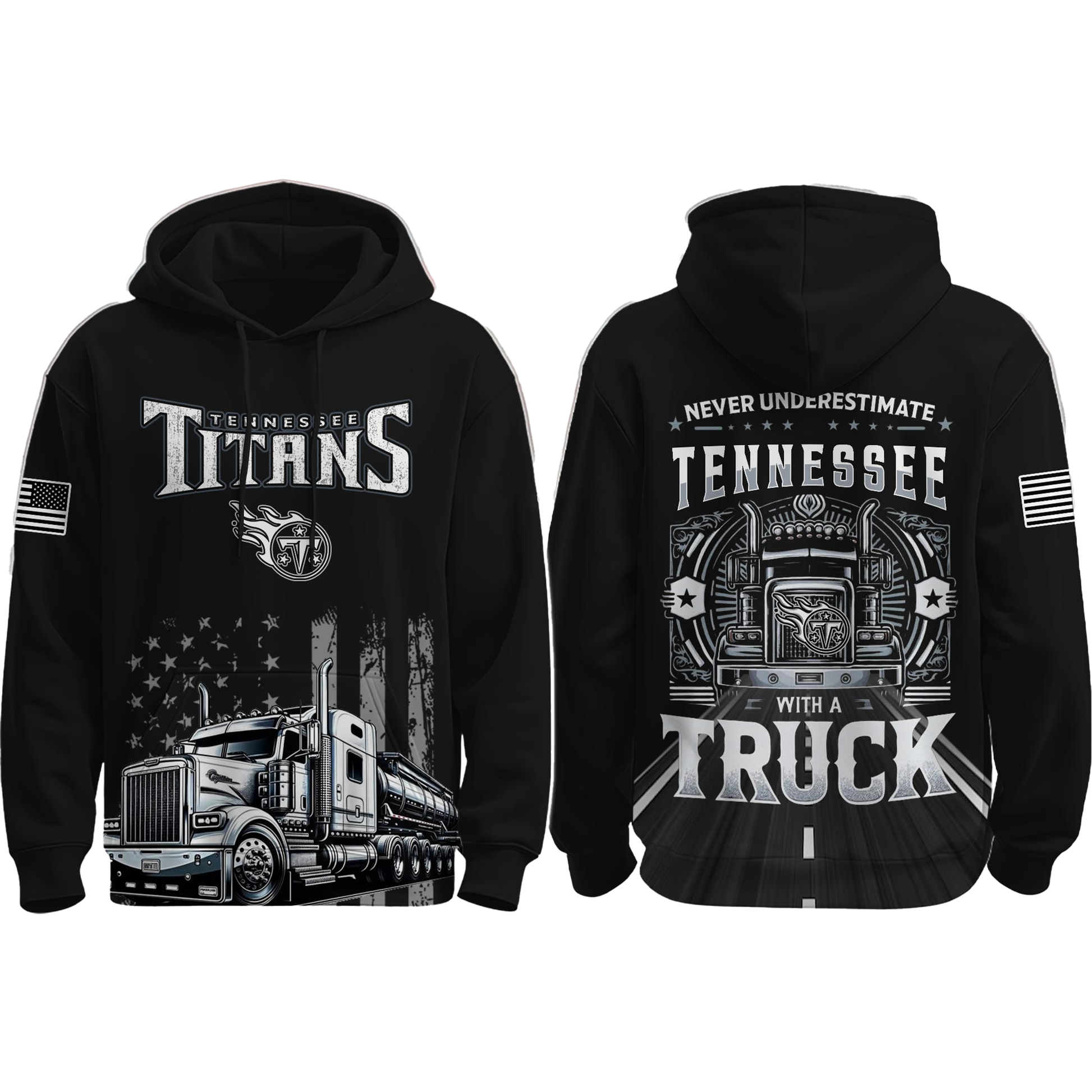 Tennessee Titans Truck Driver Appreciation Night Game 2025 Hoodie - Clothingus Diamond