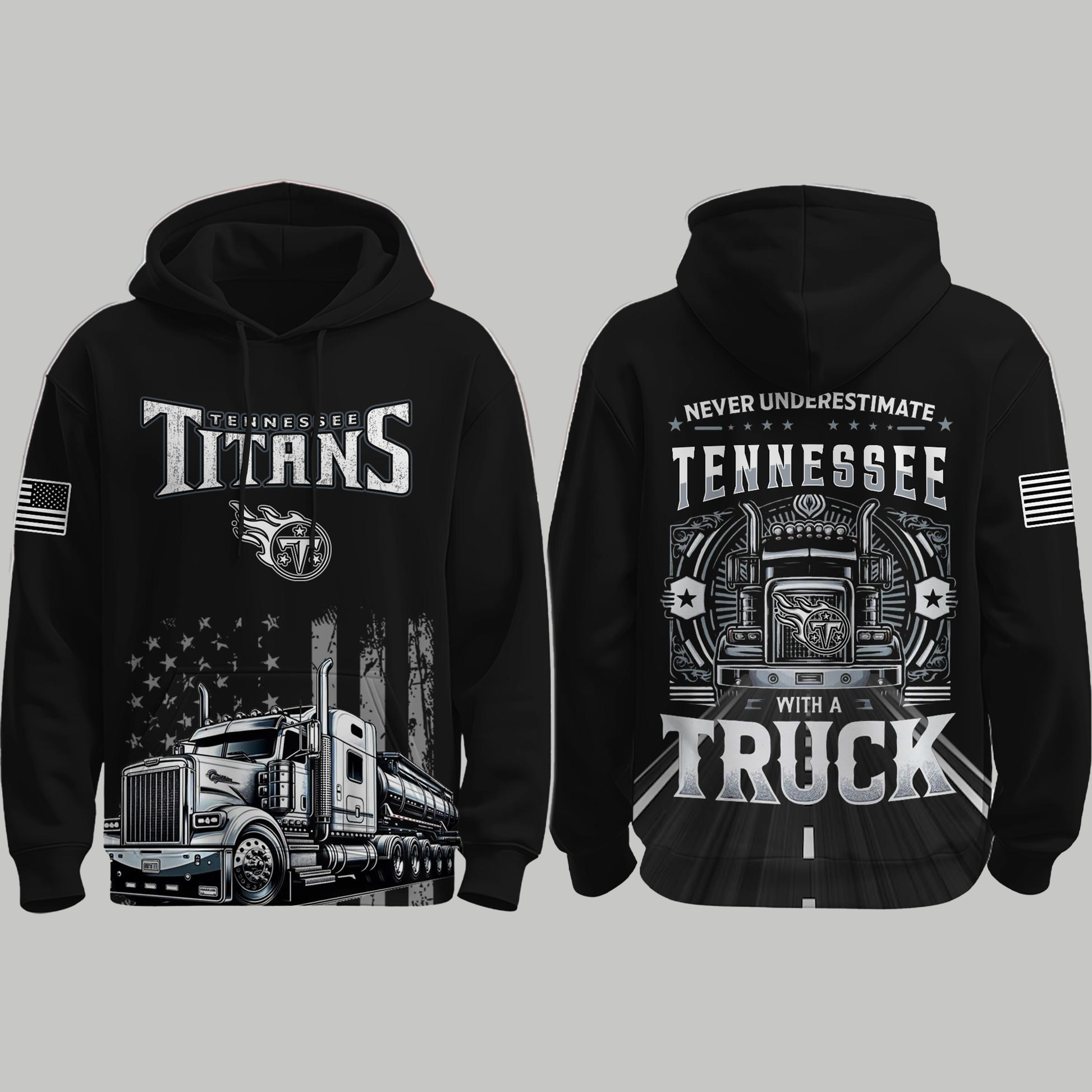 Tennessee Titans Truck Driver Appreciation Night Game 2025 Hoodie - Clothingus Diamond