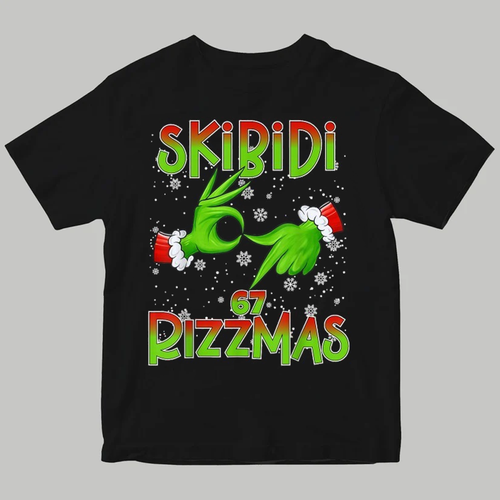 The Grinch 6 7 Christmas Skibidi Rizzmas 67 Holiday Shirt - Clothingus Diamond