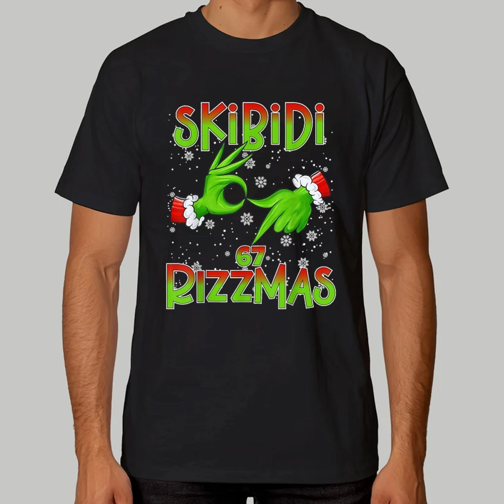 The Grinch 6 7 Christmas Skibidi Rizzmas 67 Holiday Shirt - Clothingus Diamond