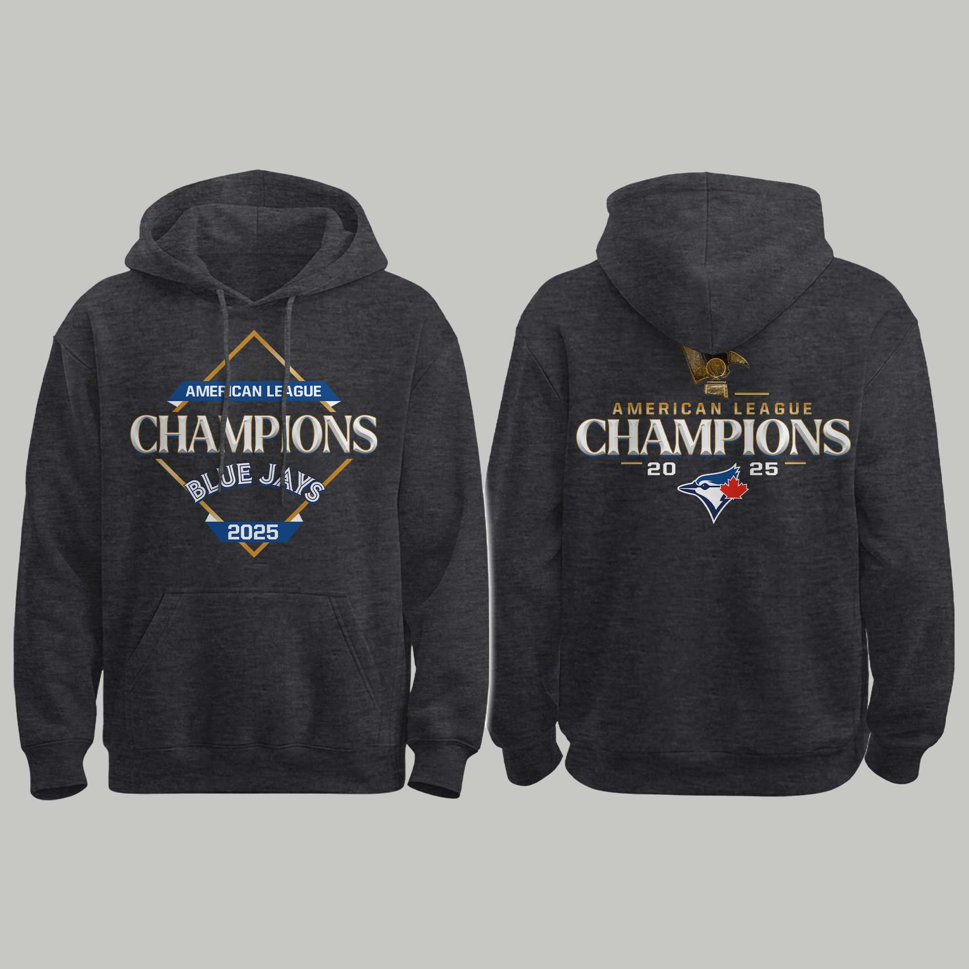 Toronto Blue Jays American League Champions 2025 Hoodie - Clothingus Diamond