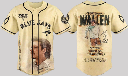 Toronto Blue Jays Celebration Morgan Wallen I’m The Problem Tour 2025 Jersey